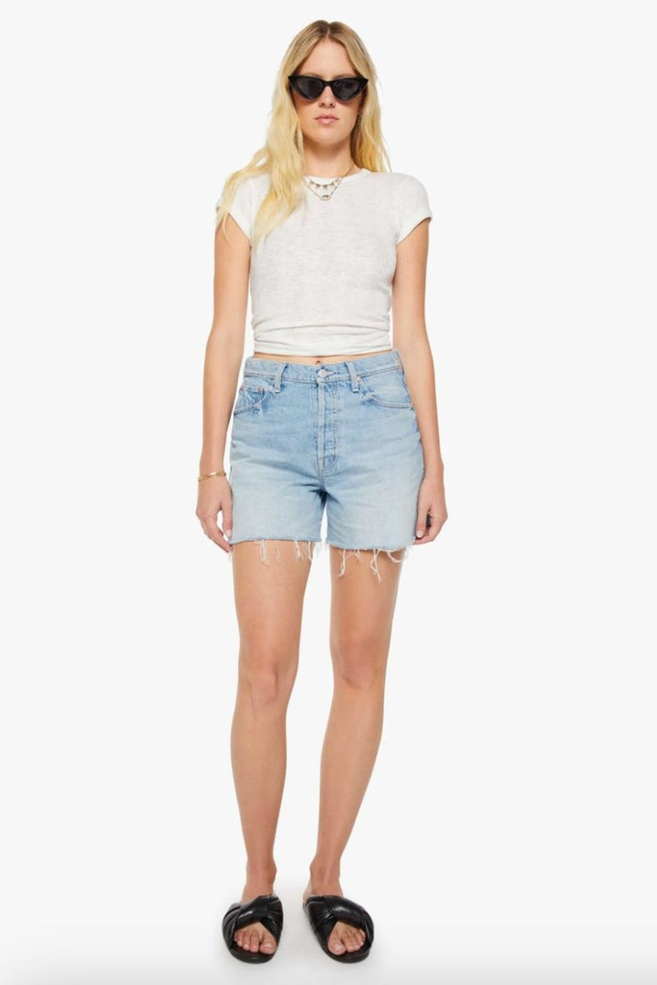 Mother Denim The Extra Mile Short Fray