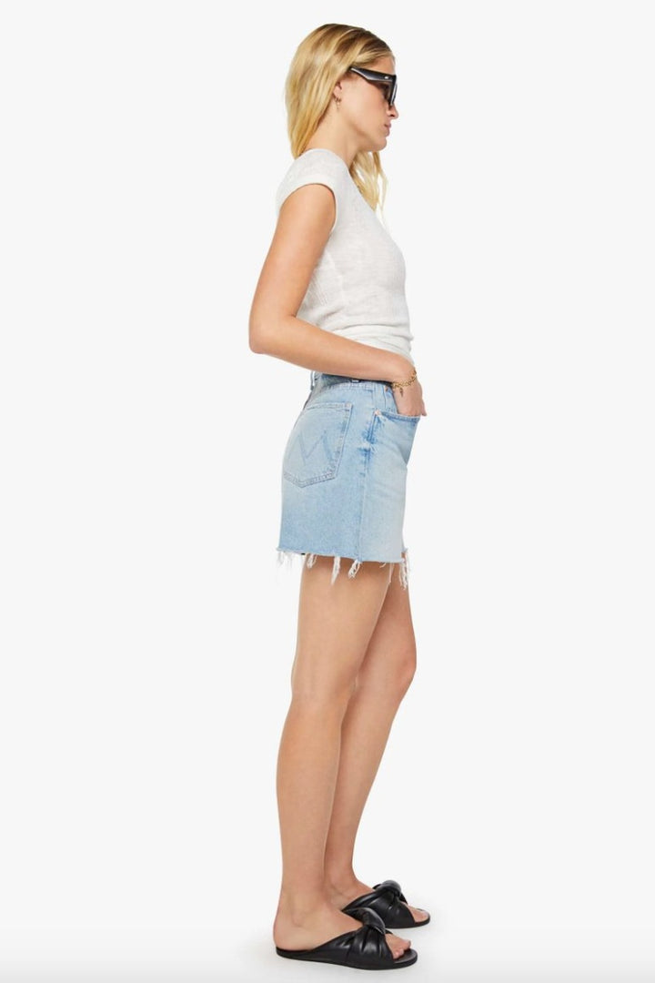Mother Denim The Extra Mile Short Fray