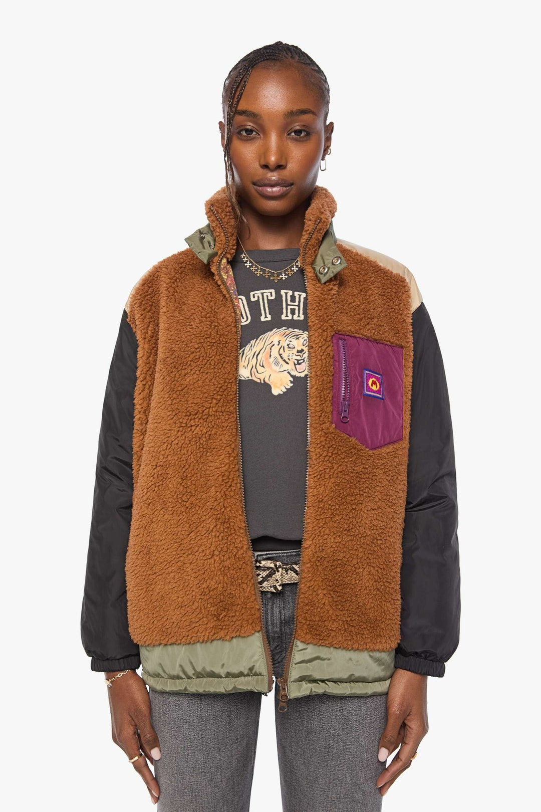 Mother Denim The Teddy Zip