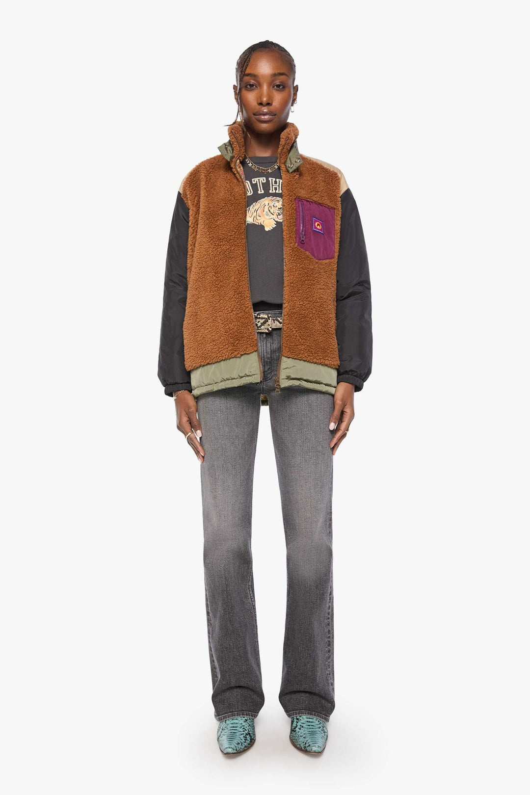 Mother Denim The Teddy Zip