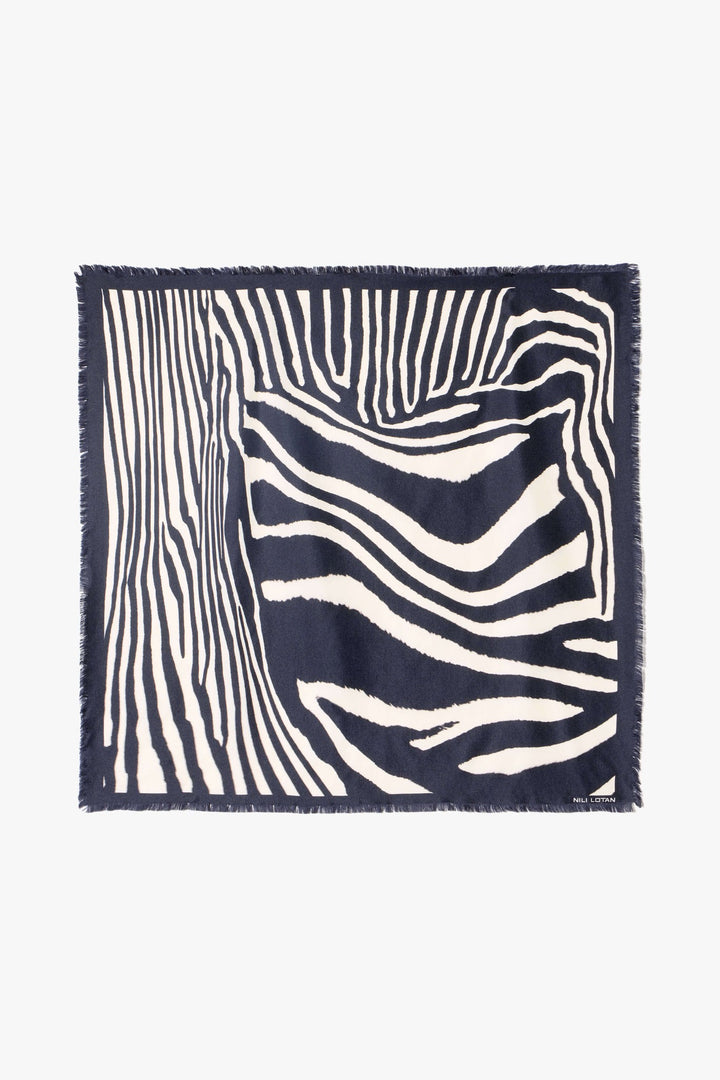 Nili Lotan Zebra Twill Scarf