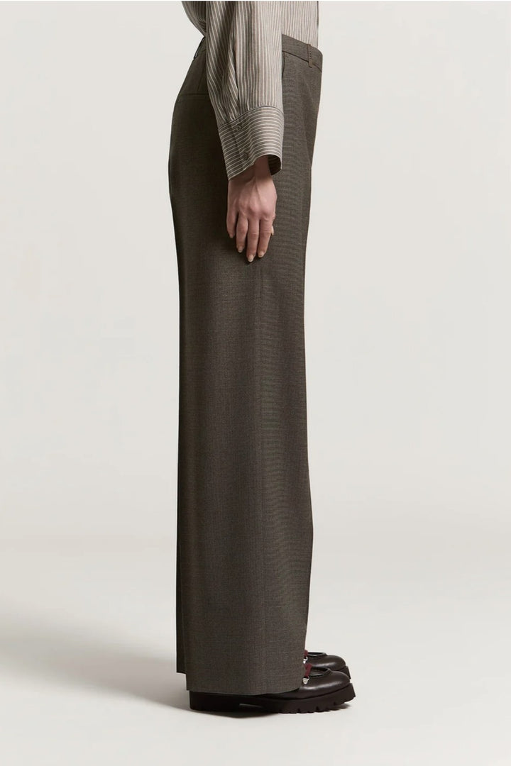 Peserico Stretch Wool Blend Micro Pattern Flannel Pants