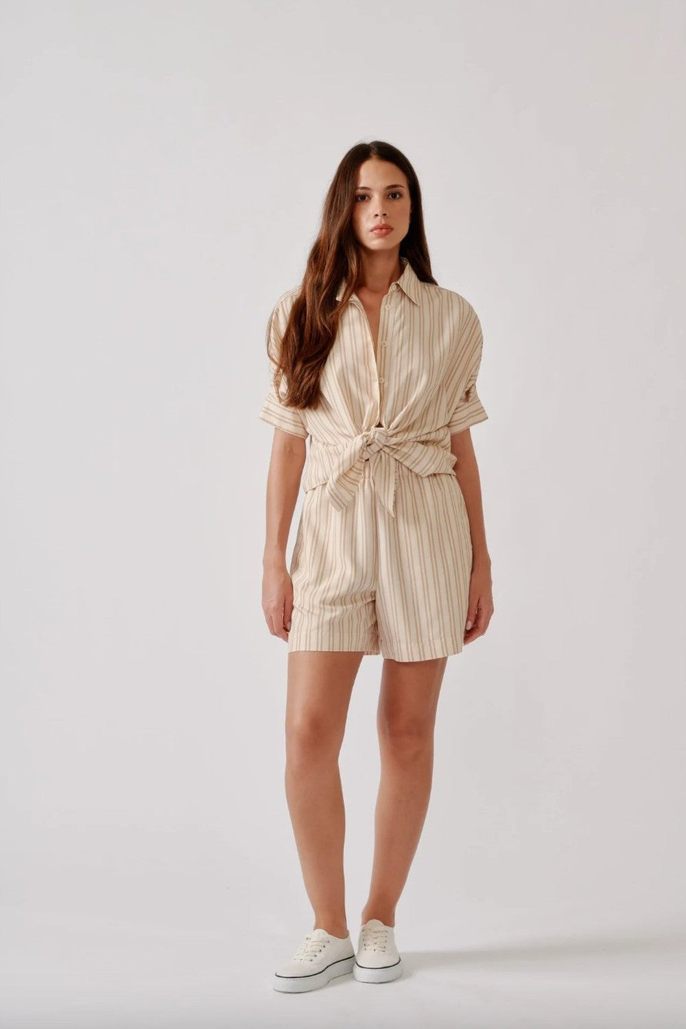 Stripe Gisele Relaxed Short Sleeve Button Down