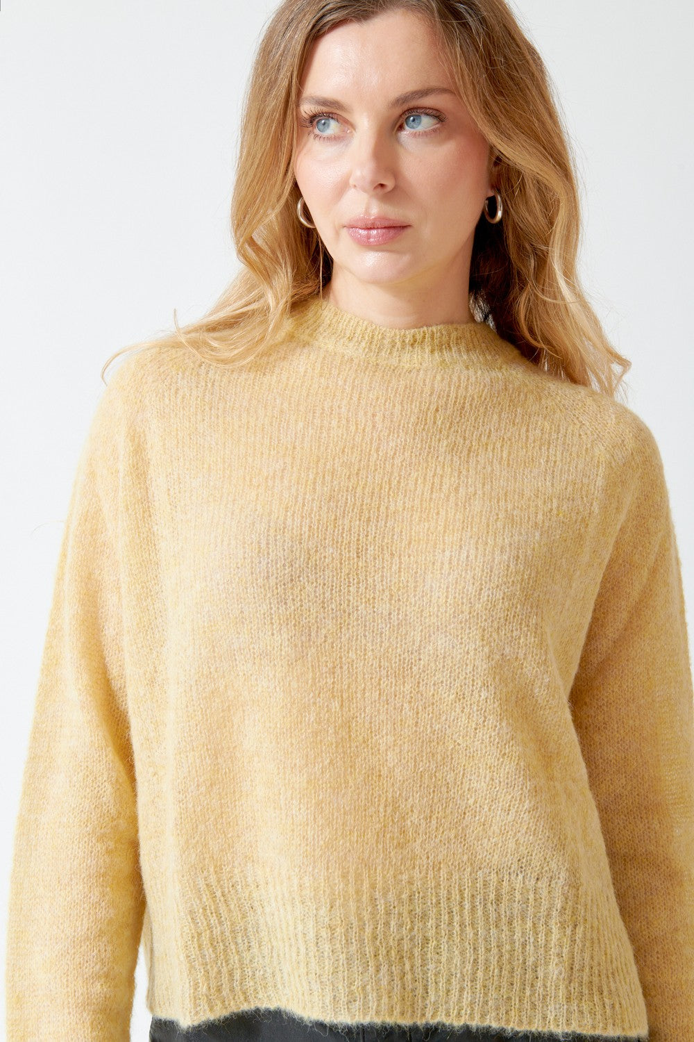 SCAGLIONE Round Neck Boxy Alpaca Pullover