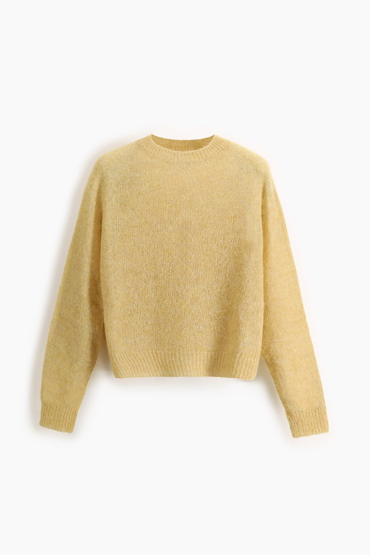 SCAGLIONE Round Neck Boxy Alpaca Pullover