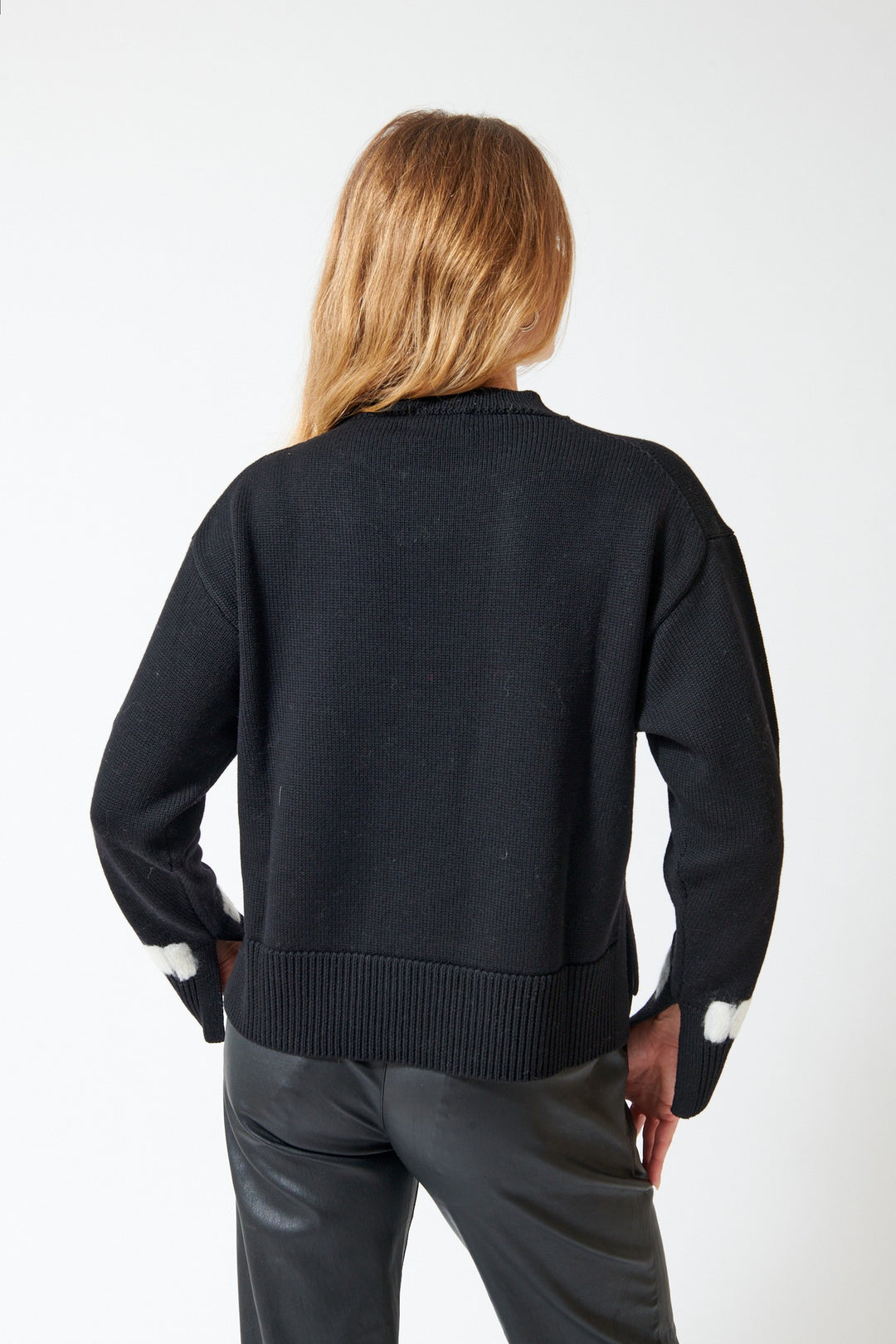 SCAGLIONE Round Neck Needle Felted Pullover