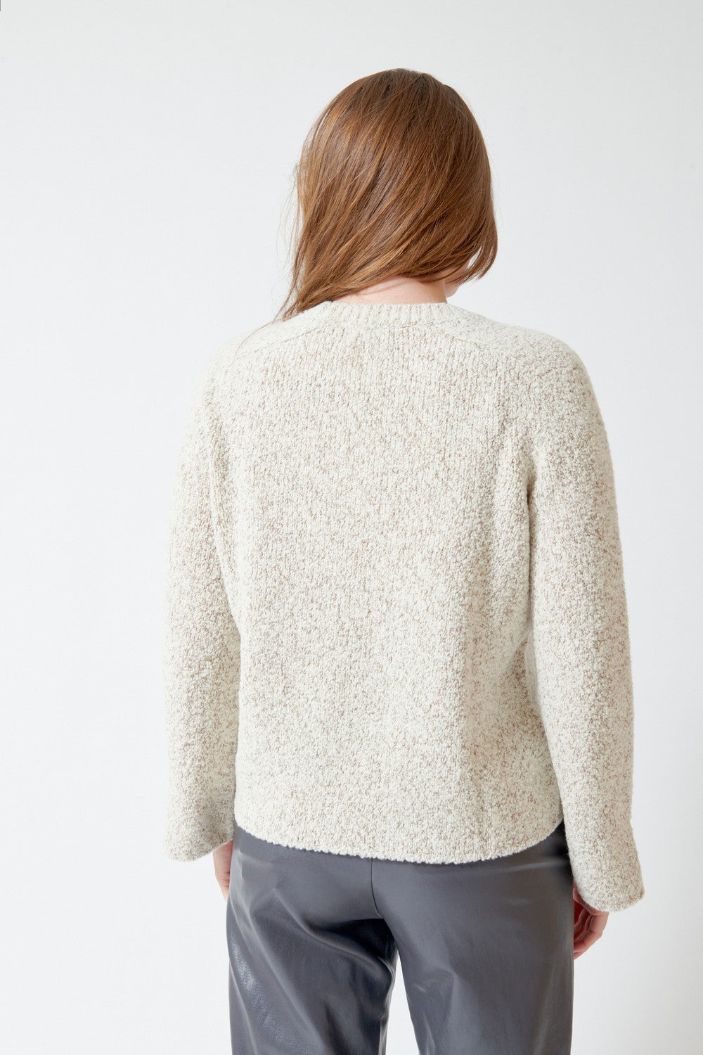 SCAGLIONE Round Neck Saddle Shoulder Pullover