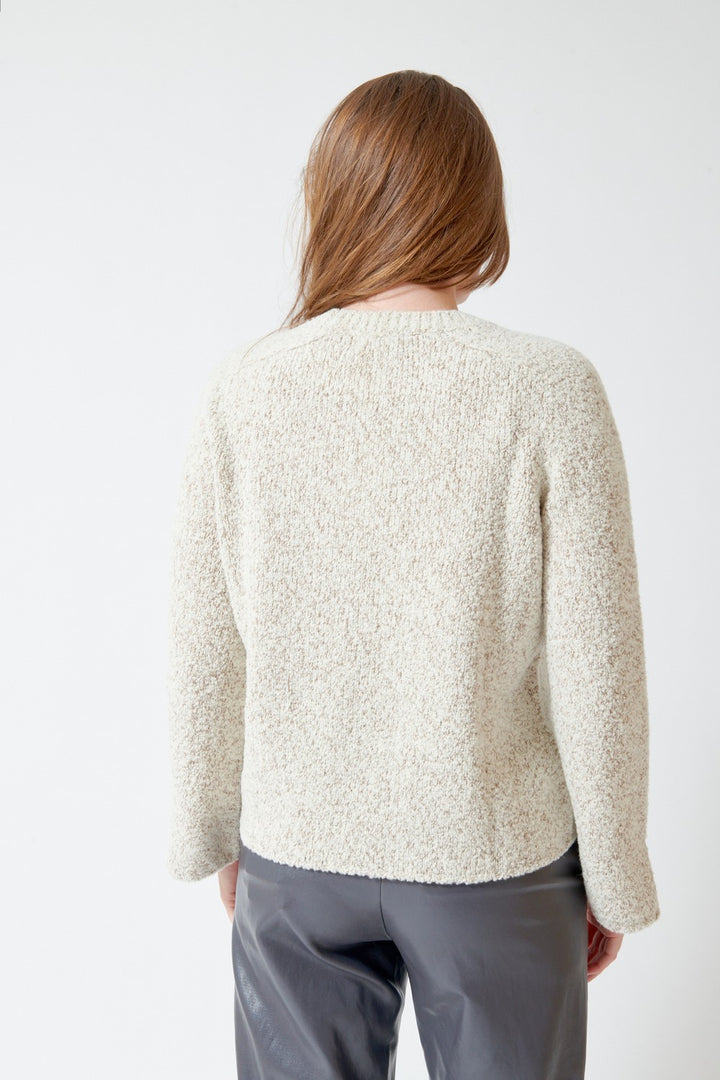 SCAGLIONE Round Neck Saddle Shoulder Pullover