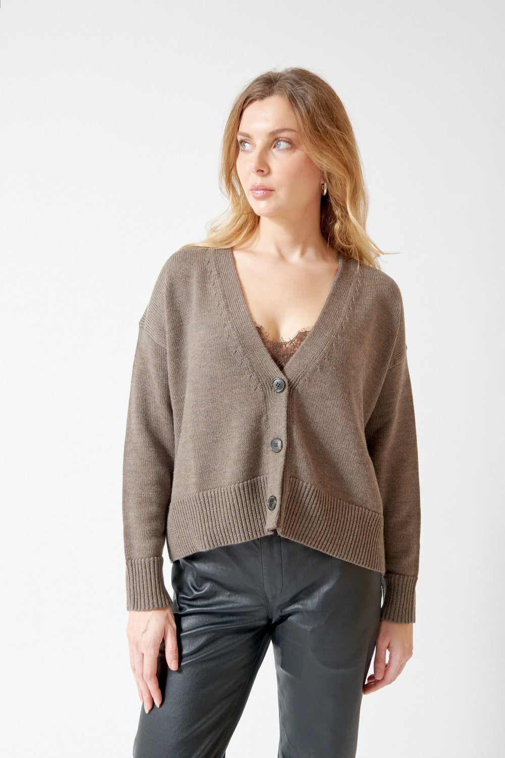 SCAGLIONE Soft Merino Boxy Cardigan