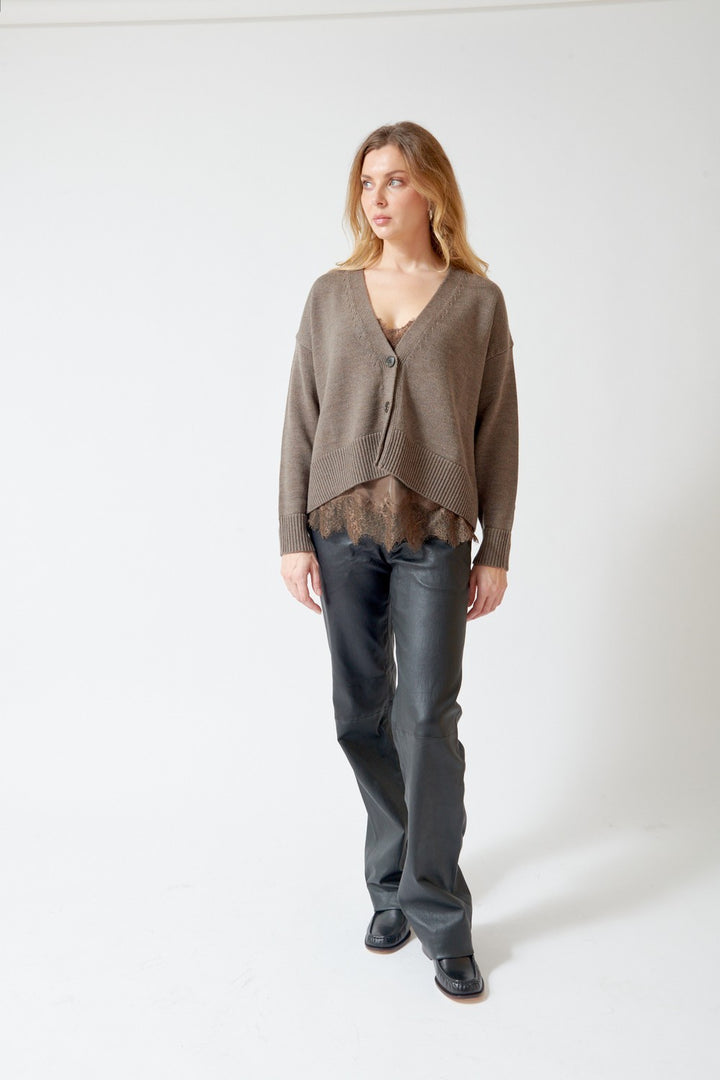 SCAGLIONE Soft Merino Boxy Cardigan