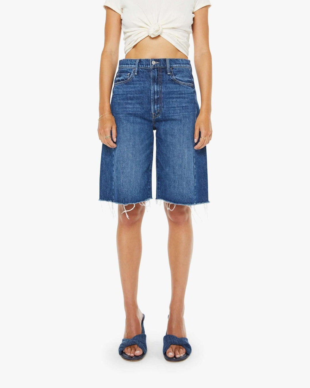Mother Denim The Half Pipe Bermuda Fray
