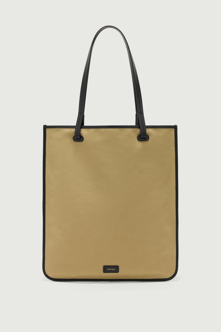 Soeur Darlington Tote, Beige/Black — Grethen House