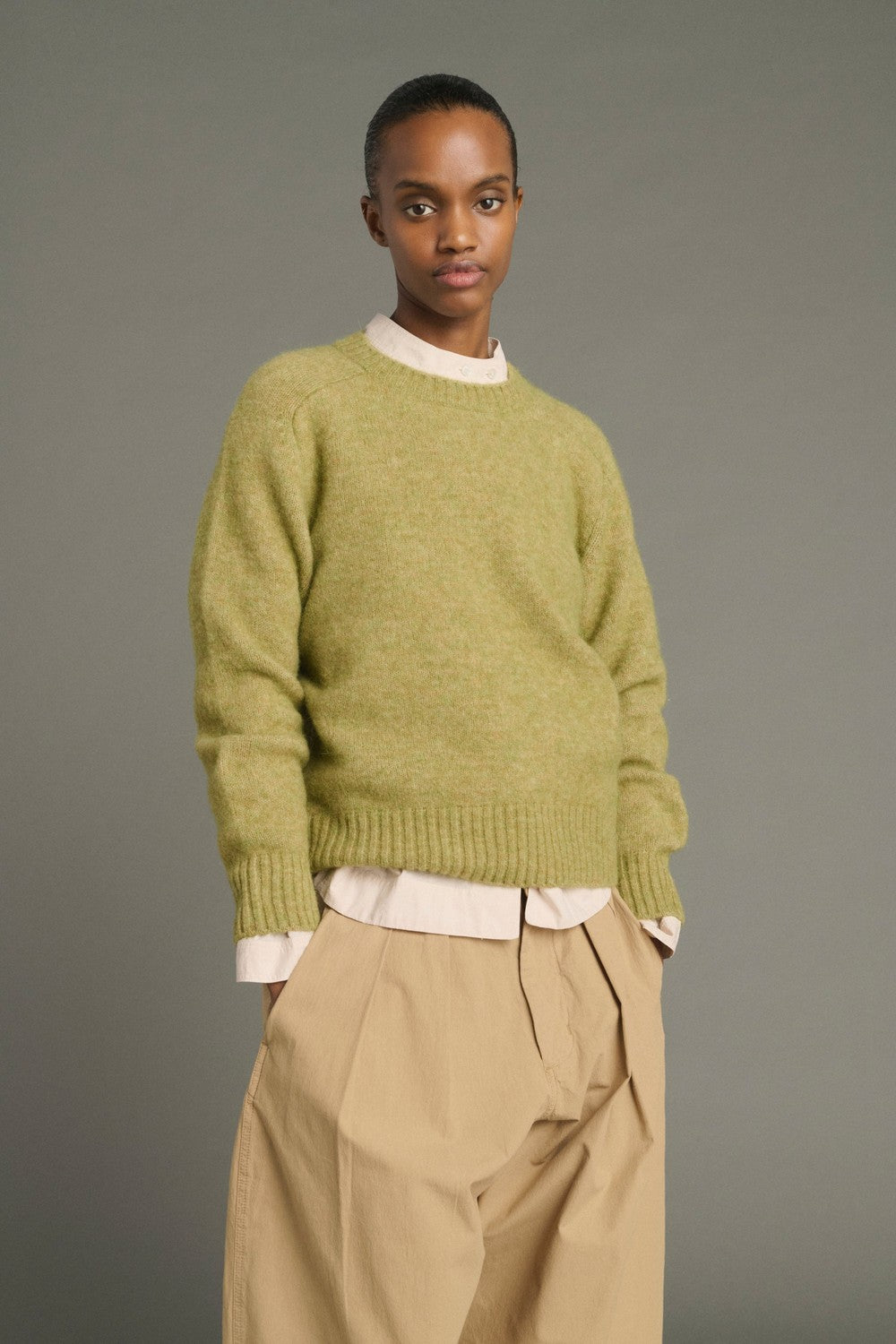 Soeur Envie Pullover, Sage — Grethen House