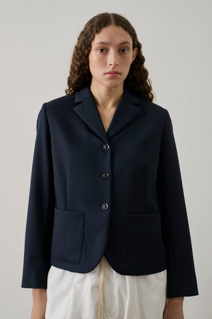 Soeur Fitted Tailored Wool Gabardine Hespera Jacket