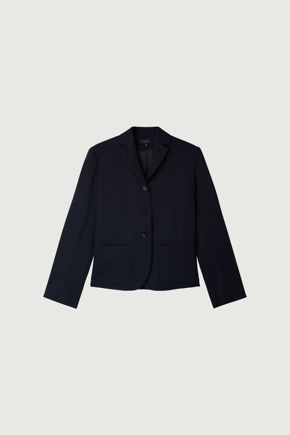 Soeur Fitted Tailored Wool Gabardine Hespera Jacket