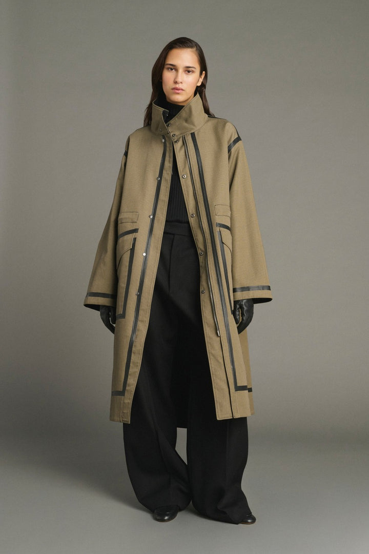 Soeur Luce Coat, Black/Beige — Grethen House