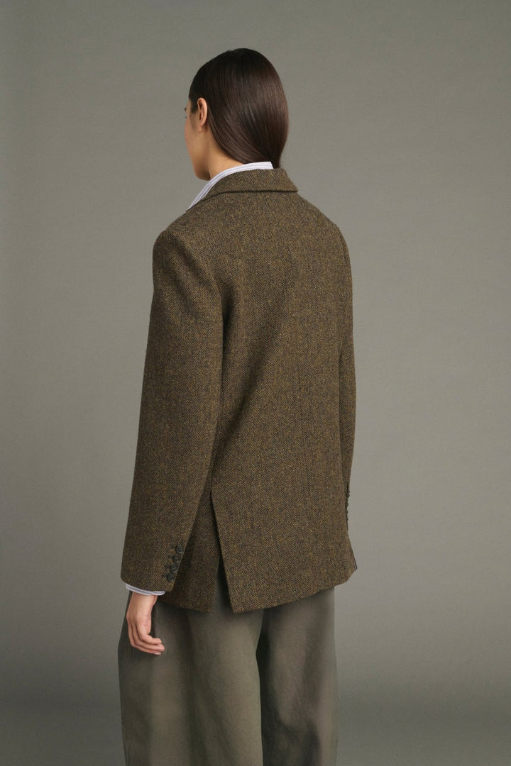 Soeur Sevres Blazer, Brown/Navy — Grethen House