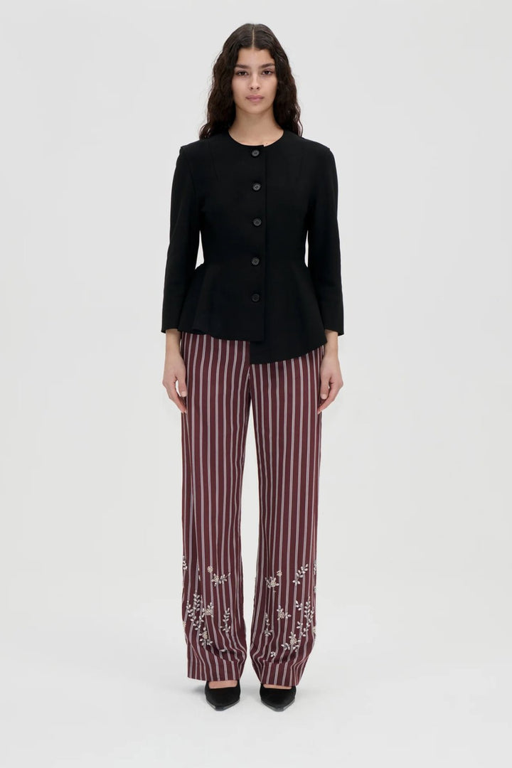 Stine Goya Embellished Light Woven Gathered Boxer Pants
