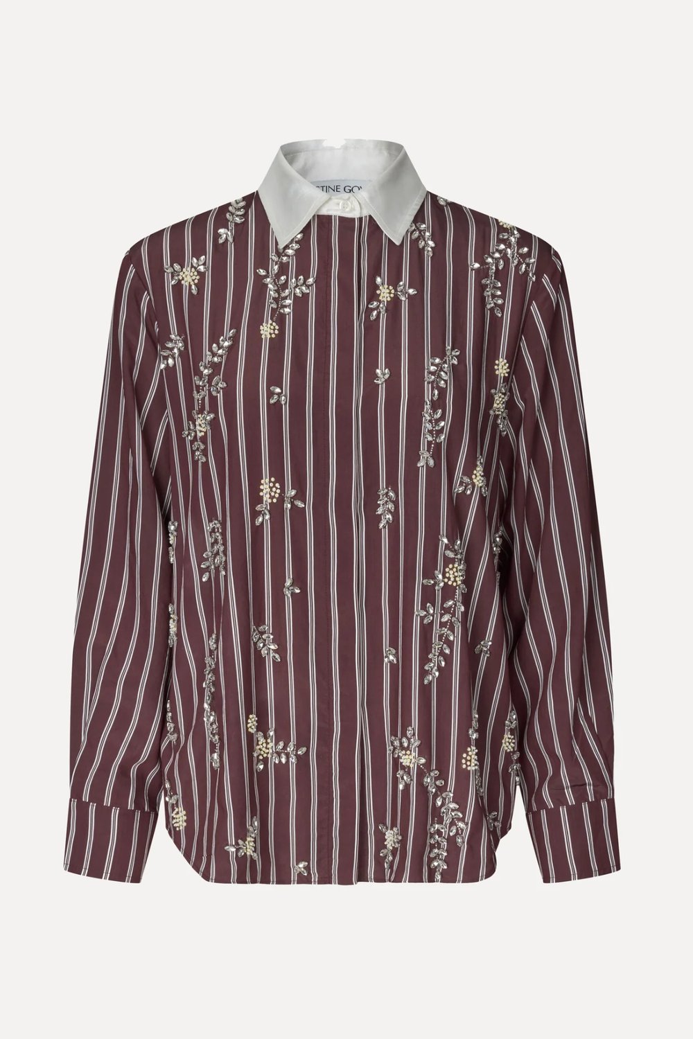 Stine Goya Embellished Light Woven Oversized Shirt