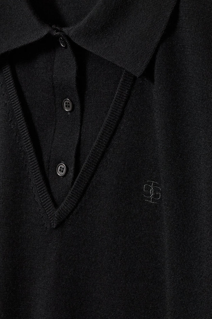 The Garment Bergen Merino Wool V Polo Sweater