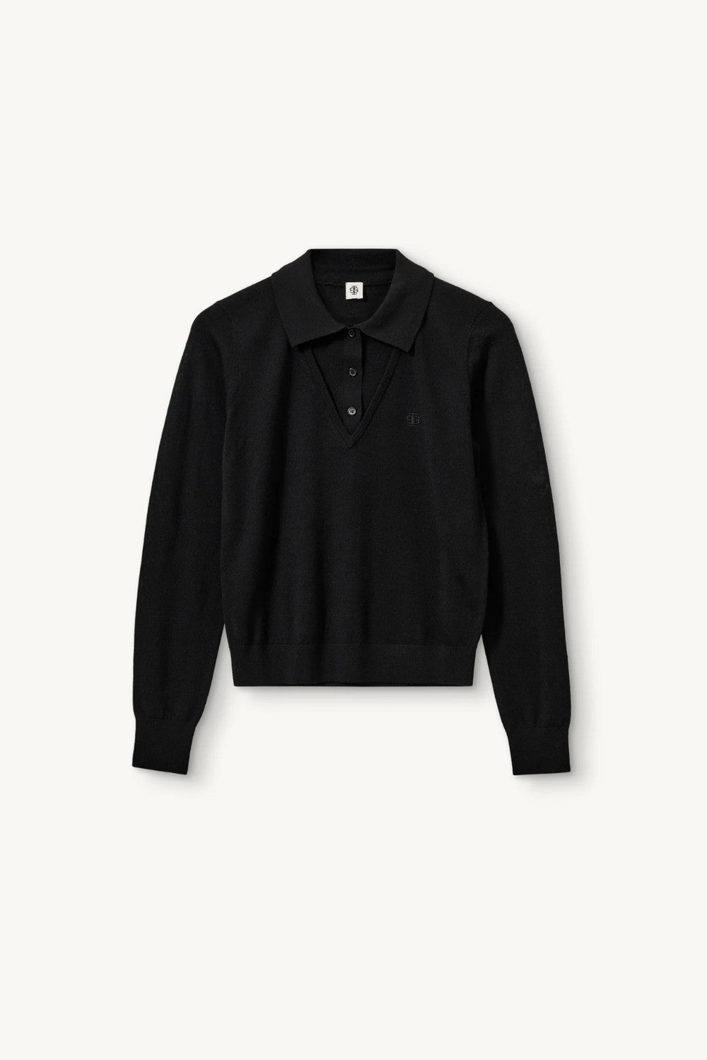 The Garment Bergen Merino Wool V Polo Sweater