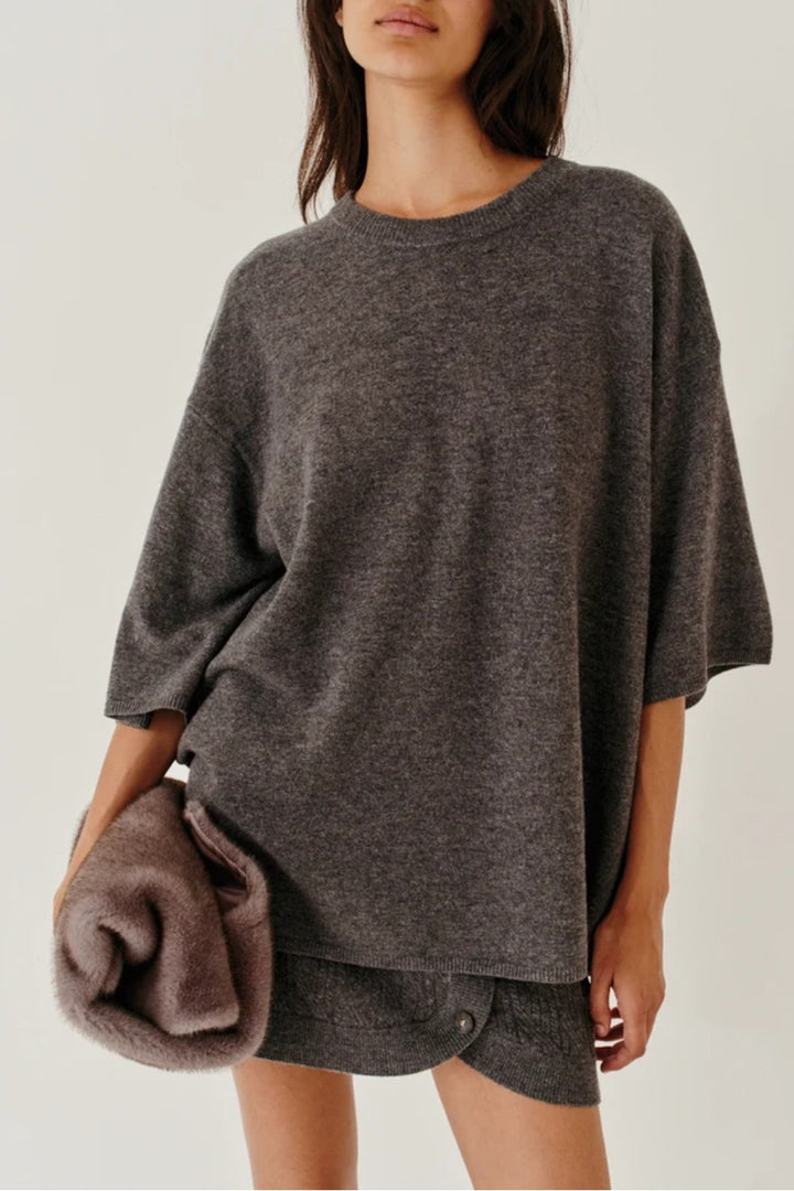 The Garment Como Oversized Lambswool Cashmere Tee