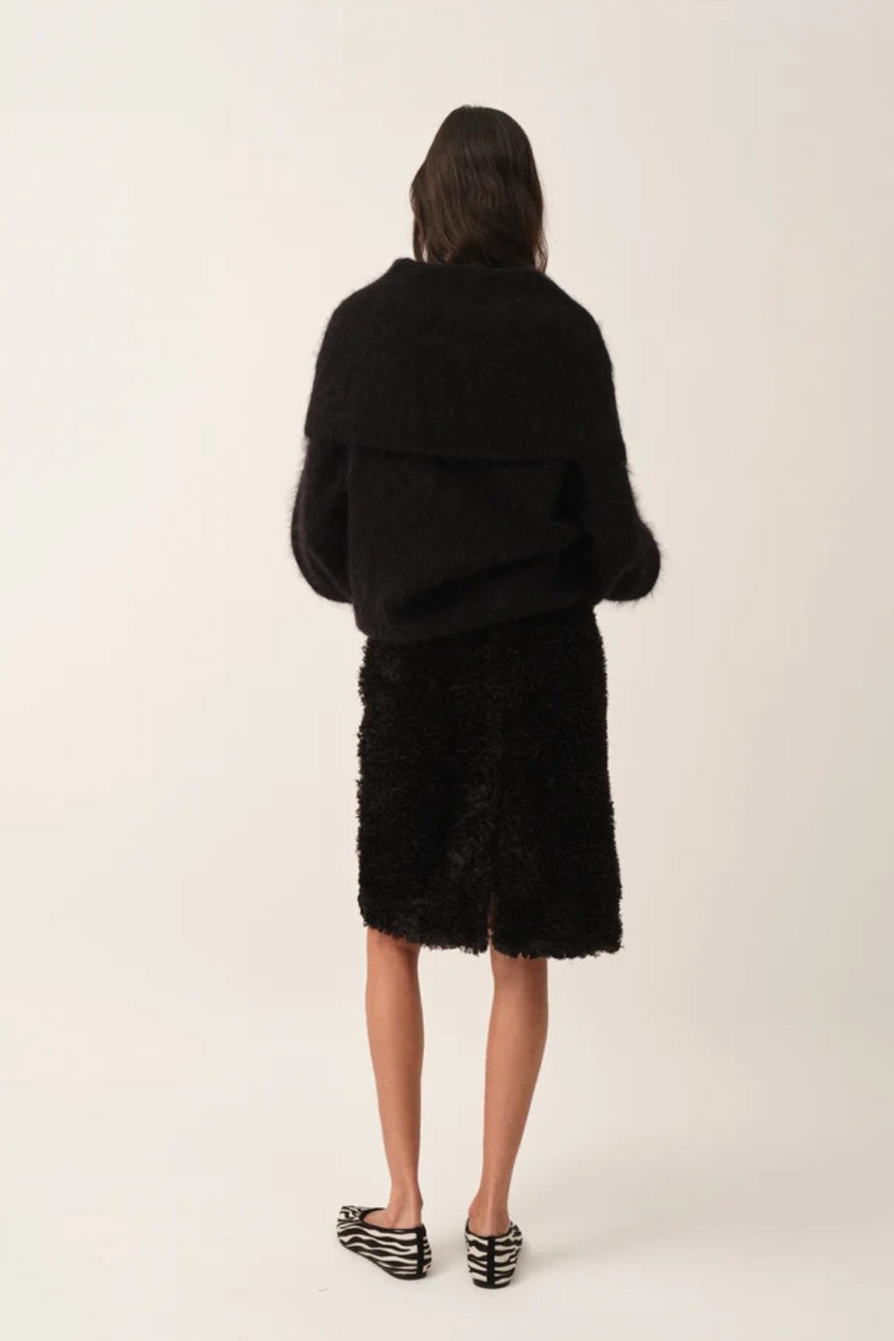 The Garment Hydra Tactile Rosette Pencil Skirt