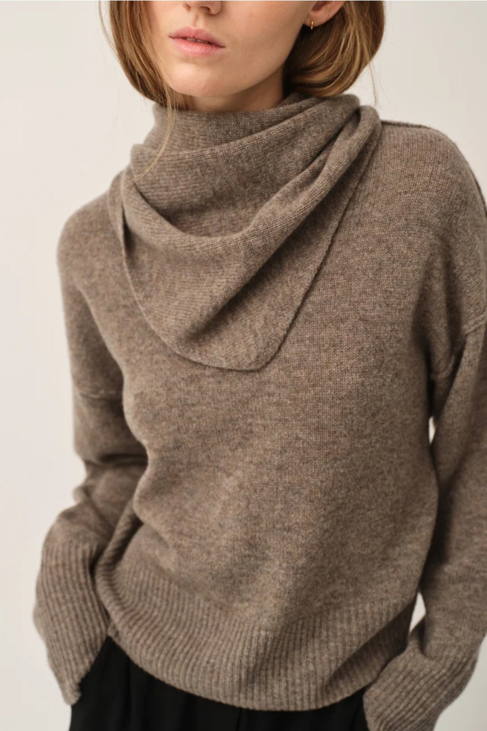 The Garment Volmer Back High Neck Sweater