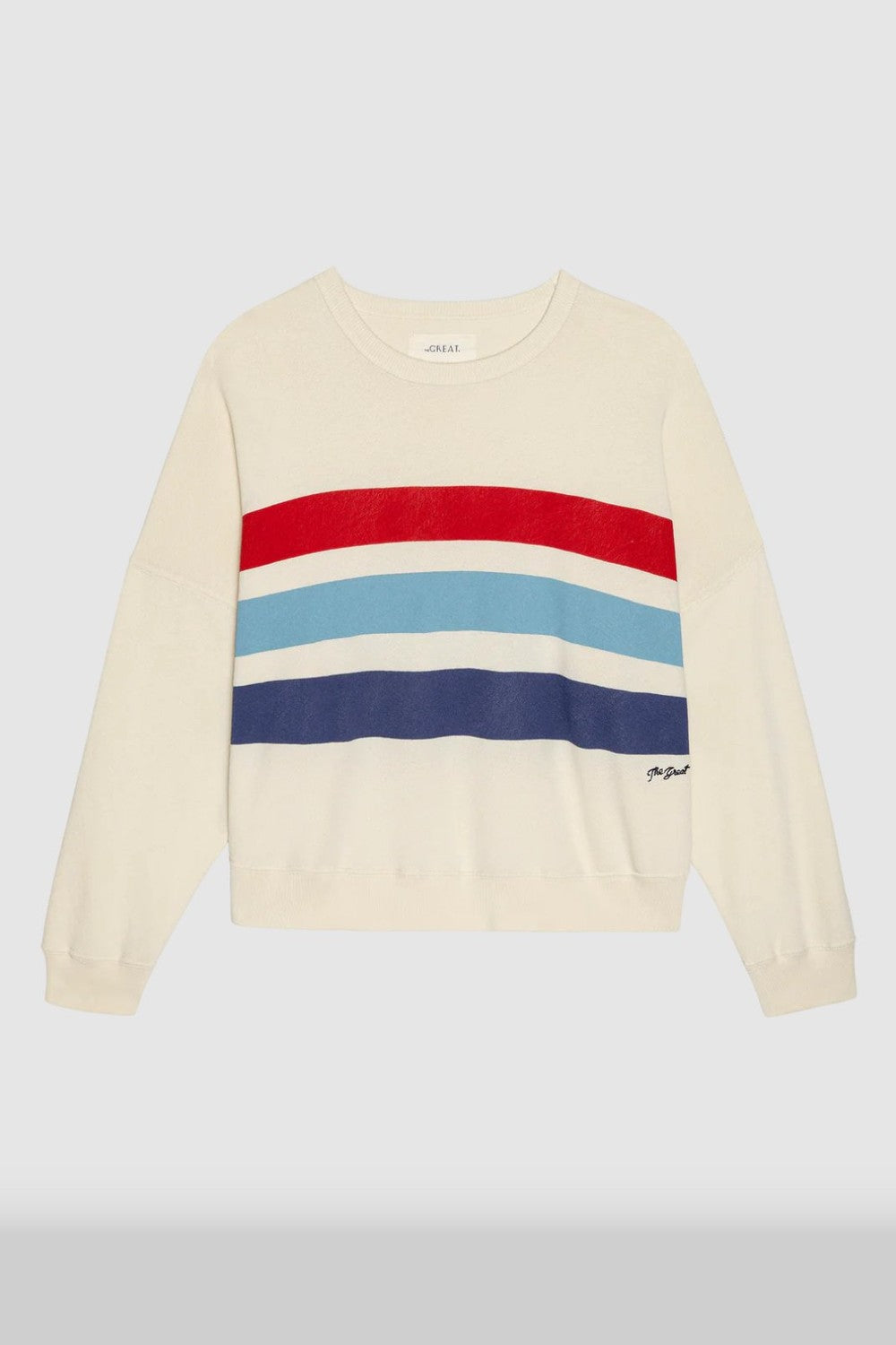 The Great The Teammate Sweatshirt With Saltwater Stripe