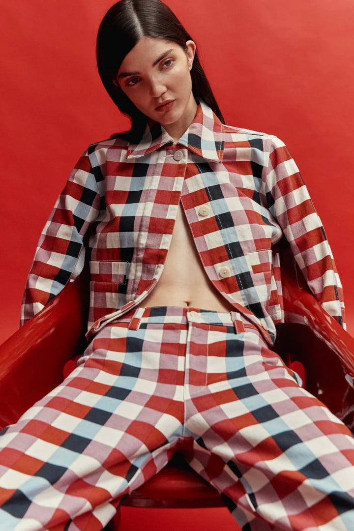 Thinking MU Cheshire Checks Astrid Jacket