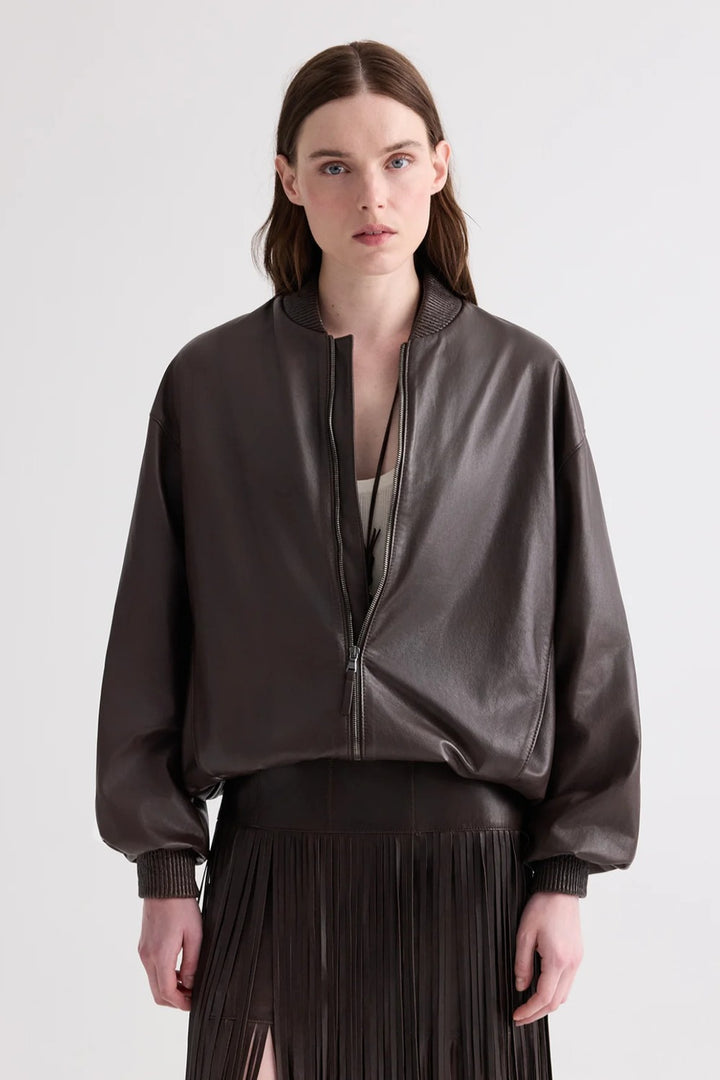 TWP Bubble Hem Bomber Jacket