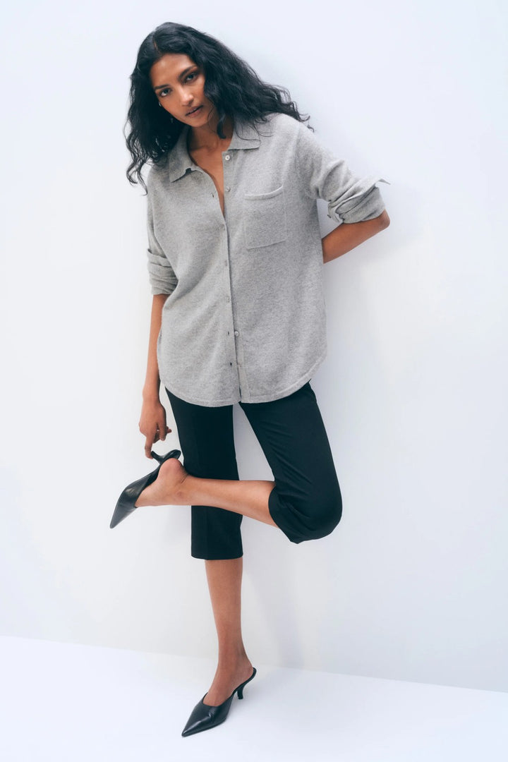 White + Warren Cashmere Button Down Shirt