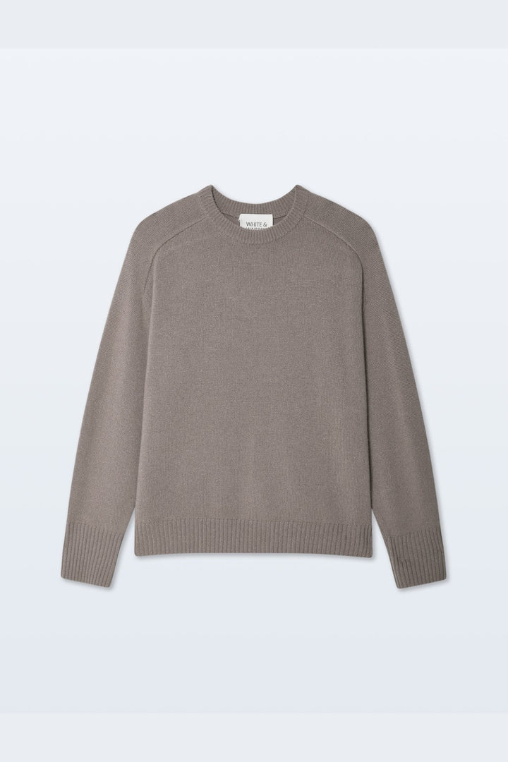 White + Warren Cashmere Saddle Sleeve Crewneck