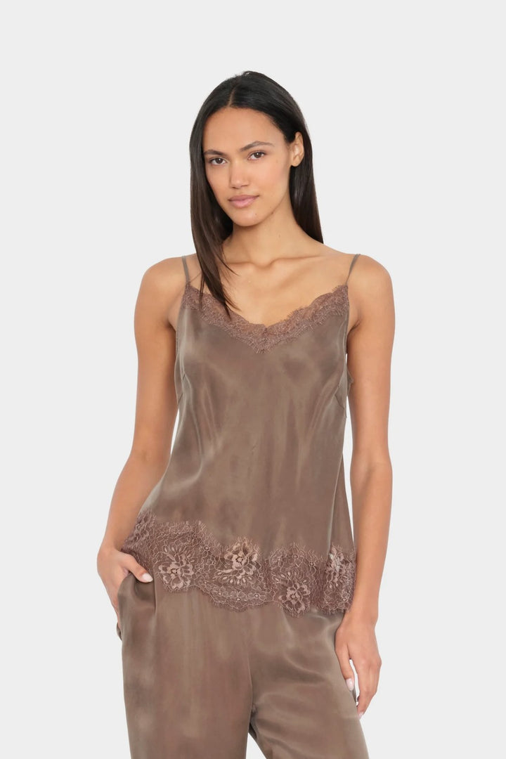 Xirena Colette Top, Olive Brown — Grethen House