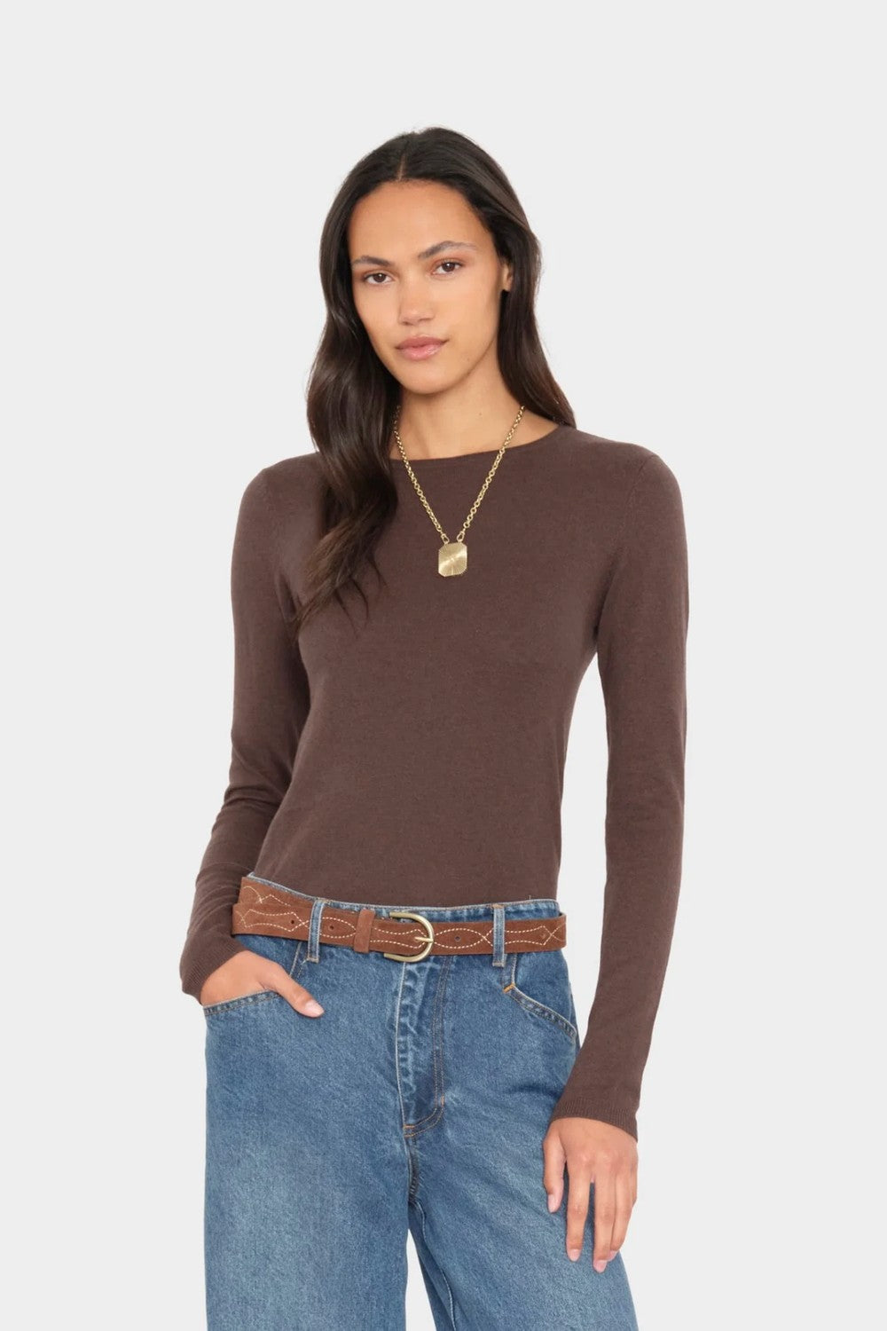 Xirena Crewe Sweater, Brazil Nut — Grethen House