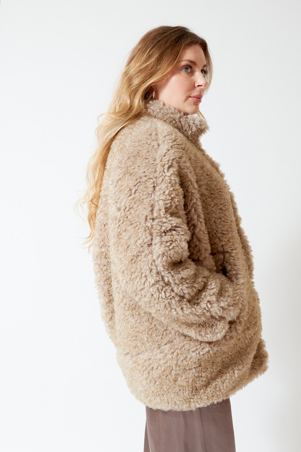 Zero + Maria Cornejo Reversible Recy Shearling Long Sleeve Bea Parka