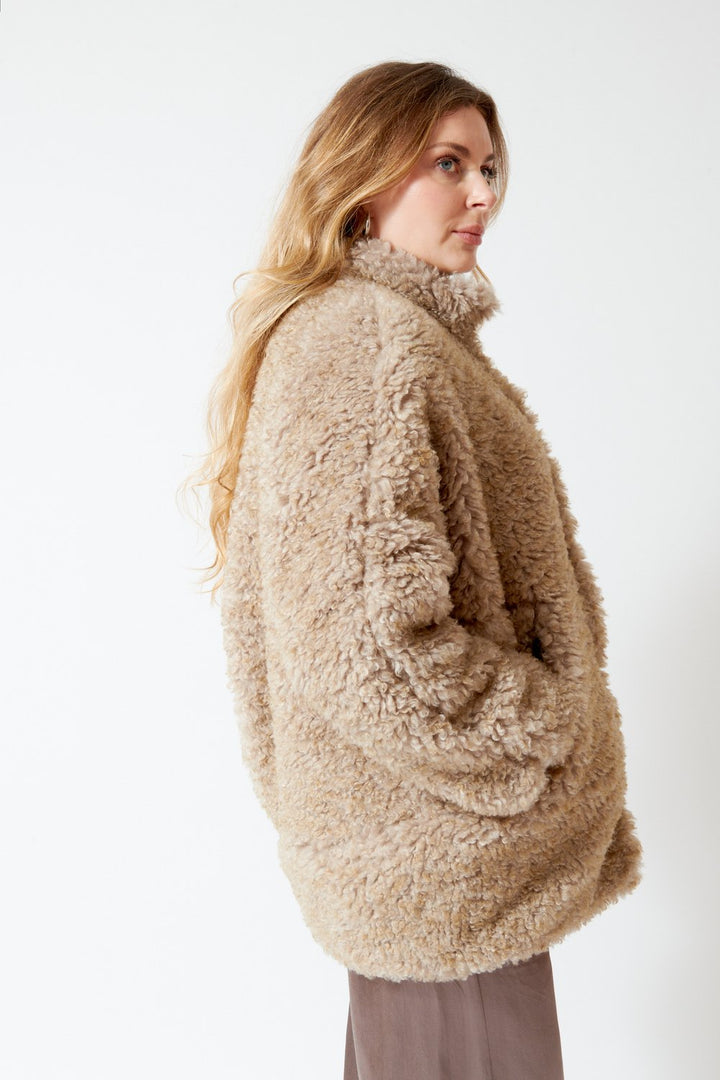 Zero + Maria Cornejo Reversible Recy Shearling Long Sleeve Bea Parka