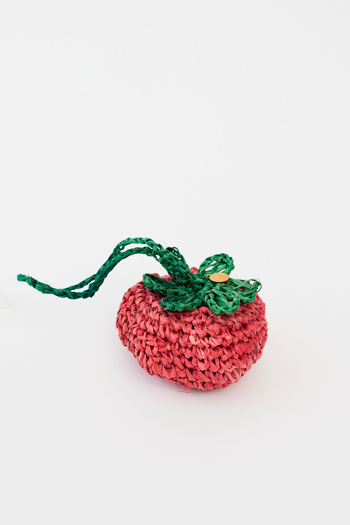 Clare V. Raffia Crochet Fob in Tomate – Serafina
