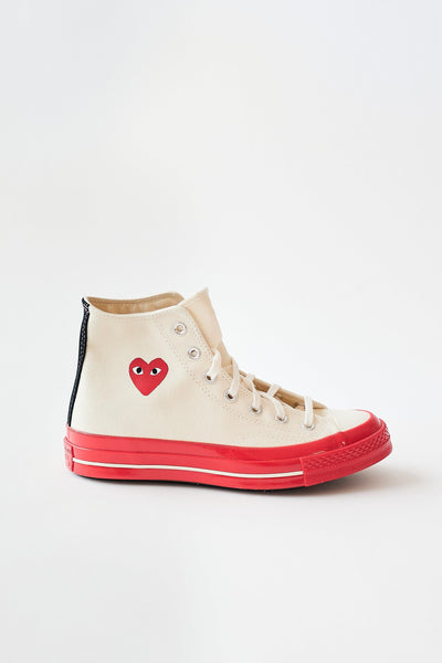 Comme des Garçons PLAY Converse Red Sole High Top | grethen house