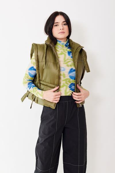 Ganni Shiny Quilt Vest