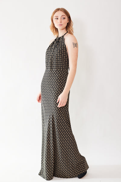 Nili Lotan Florie Halterneck Dress
